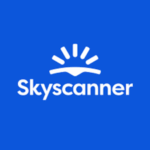 شعار تطبيق Skyscanner أرخص تطبيقات حجز الطيران 2026