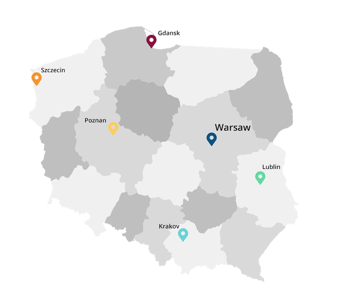خريطة السفر إلى بولندا 2026 في أوروبا
