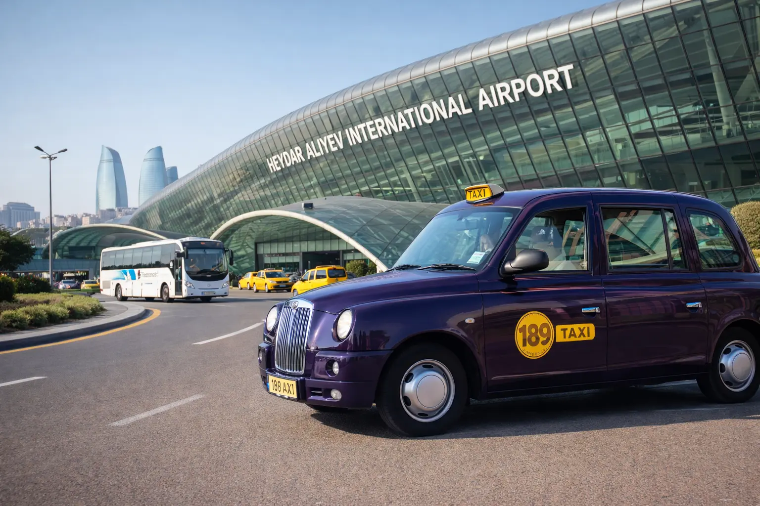 مواصلات المطار في أذربيجان – سيارات الأجرة وحافلات المطار في مطار باكو