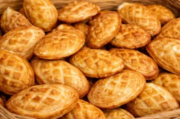 Oscypek جبن بولندي مدخن من حليب الغنم يُباع في زاكوباني جنوب بولندا