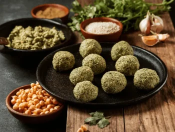 طبق بخالي جورجي تقليدي مكوّن من الخضار المفرومة مع الجوز والثوم