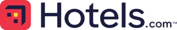شعار Hotels.com – موقع حجز فنادق عالمي مع نظام تجميع ليالي مجانية 2026