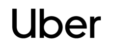 شعار تطبيق Uber لخدمات التاكسي والنقل من المطار في أوروبا