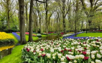 حديقة كيوكنهوف في موسم التوليب في هولندا (نذرلاند)